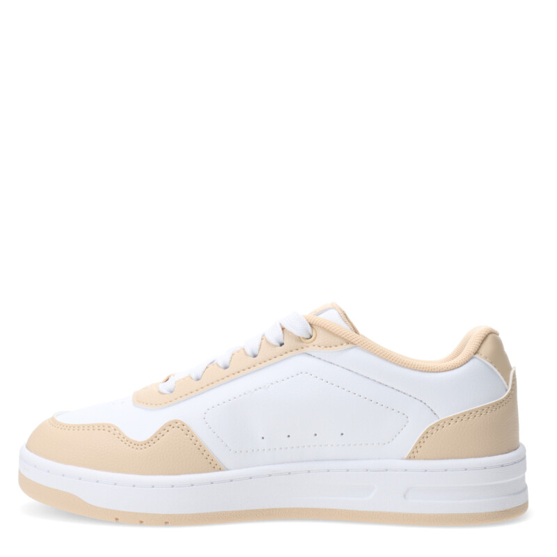 Championes de Mujer Puma Court Classic Blanco - Naranja Damasco - Dorado