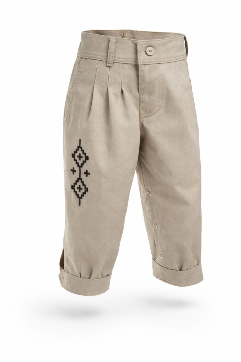 Bombacha Bordada Guarda - Beige 