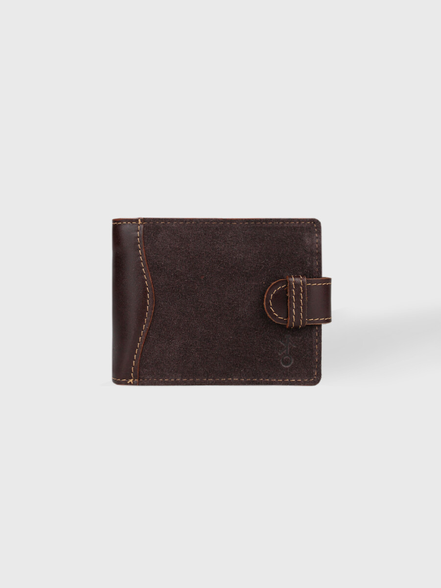 Billetera Jacinto con Pasador - Marrón 