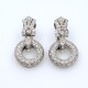 Par de caravanas oro 18k y brillantes Par de caravanas oro 18k y brillantes