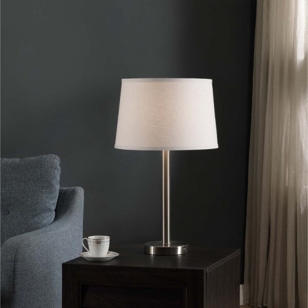 Lampara De Escritorio Mesa Portátil 220V Con Puerto Usb Color Negro