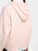 Cárdigan De Punto Con Capucha rosa