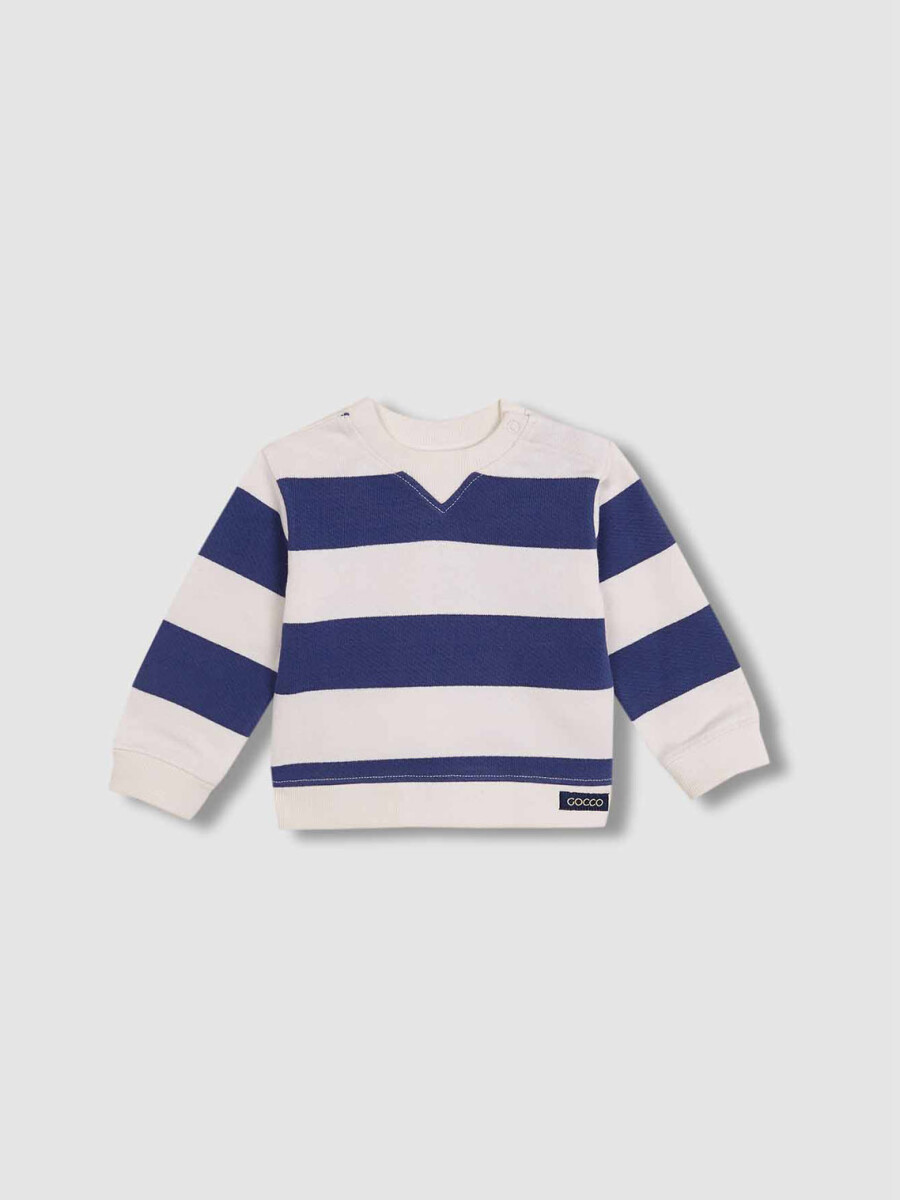 Sudadera De Rayas Blanco