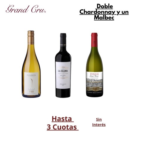 Doble Chardoonay y un Malbec Doble Chardoonay y un Malbec