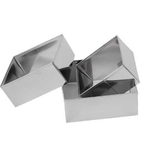 Molde para postres metal 6.8/7.7/8.7cm set N/a
