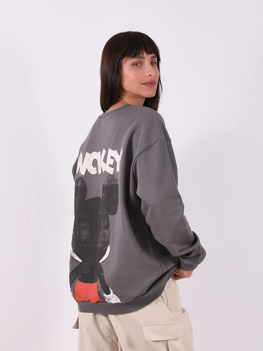 BUZO MICKEY MOUSE - GRIS OSCURO 