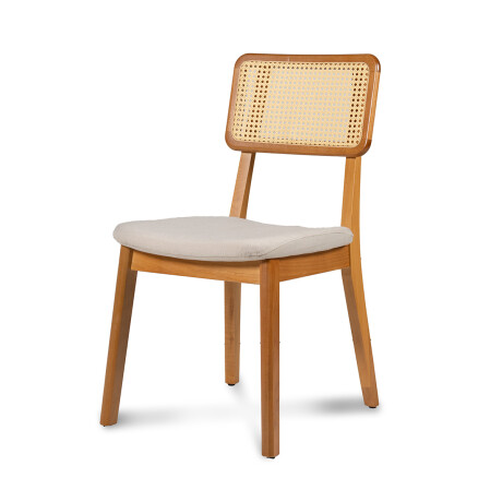 Silla Classic - Tela Rústica con tejido Beige