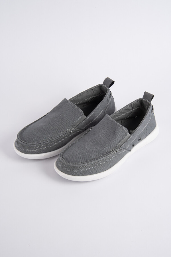 Mocasin de canvas Gris Oscuro