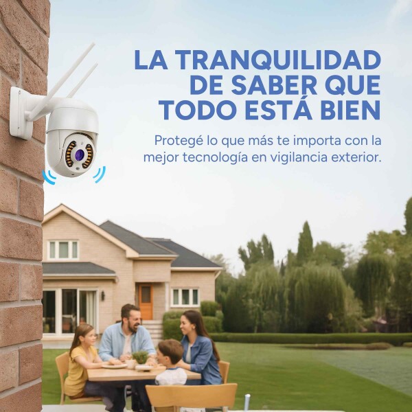Cámara Wifi Exterior Seguridad Ip Full Hd 1080p Infrarrojo Color Variante Blanco