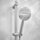 Griferia Ducha Exterior En Brushed Nickel - Serie Salemi GRIS-BRUSHED NICKEL