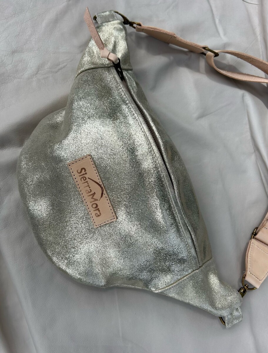 Leather Fanny Pack - Shinny Champagne 