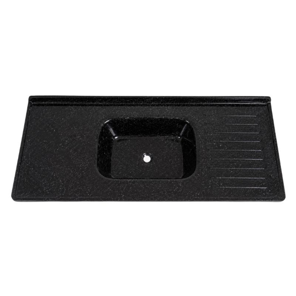 MESADA MARMOLINA 1.20 MT CON VALVULA PLASTICA - NEGRA 