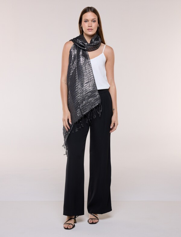 Pashmina Metalizada NEGRO