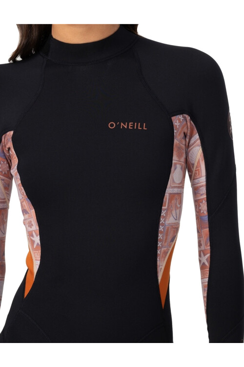Bahia 2mm - Back Zip - LS Mid Spring - Tangerine Tile Bahia 2mm - Back Zip - LS Mid Spring - Tangerine Tile