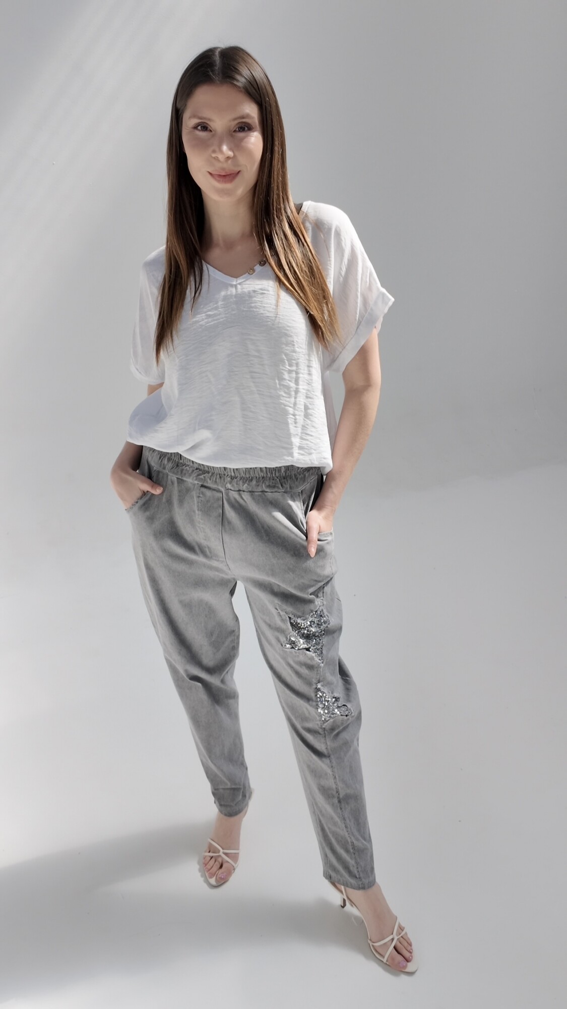 Pantalón Baggy Parma Gris