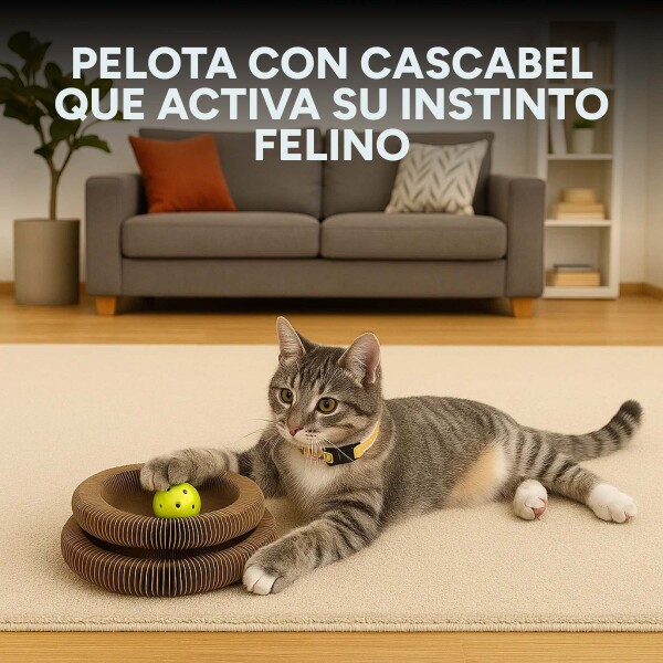 Juguete Expandible Rascador De Gatos Dona Acordeon Yerba Juguete Expandible Rascador De Gatos Dona Acordeon Yerba