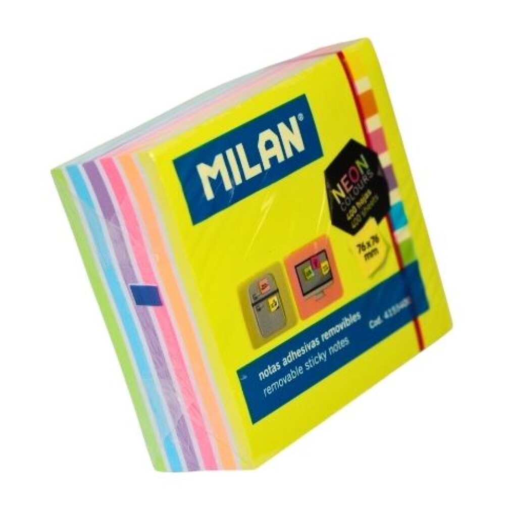 BLOCK ADHESIVO MILAN 76X76 COLORES NEON 400 BLOCK ADHESIVO MILAN 76X76 COLORES NEON 400