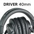 Auriculares De Estudio Audio Technica Athm 40x AURICULAR AUDIO TECHNICA ATHM 40X