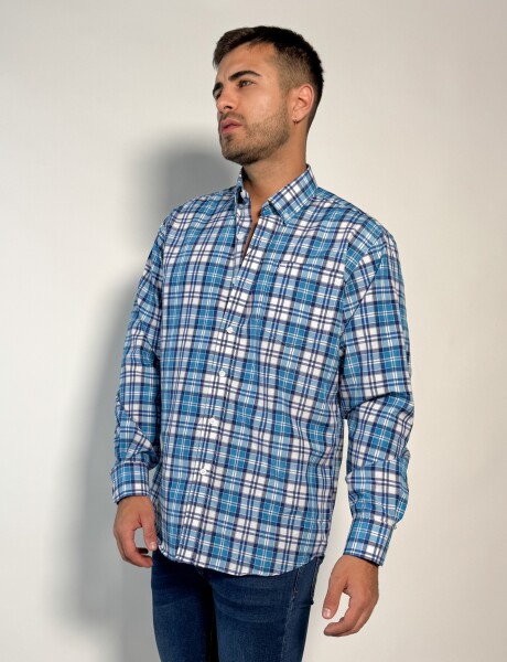 Camisa a cuadros Aquiles Petroleo