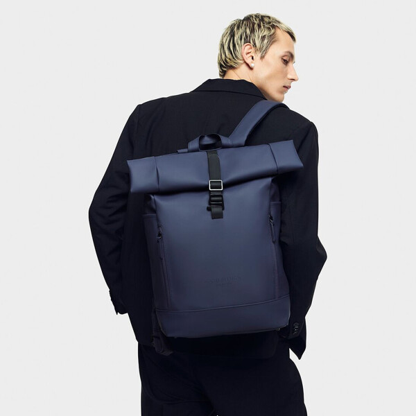 Mochila Gaston Luga Rullen C/Roll-top Notebook Laptop 16" Color Azul