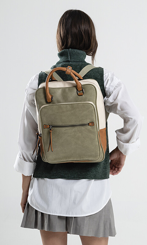 MOCHILA CARACAS LAUREL ARENA Y SUELA