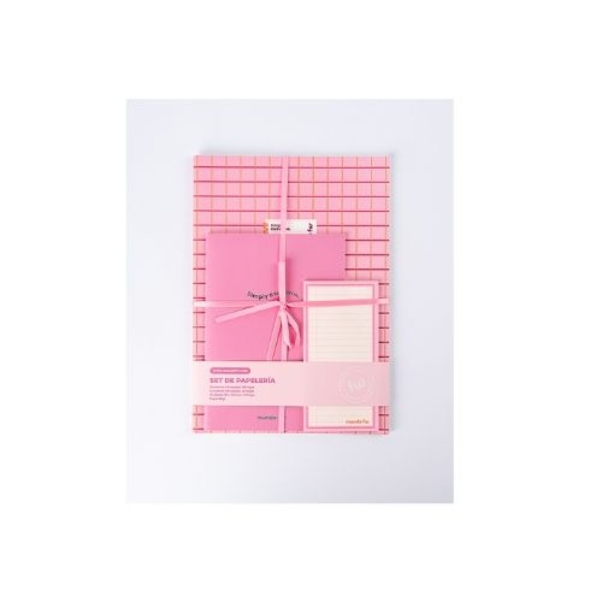 Set De Papelería Rosado 