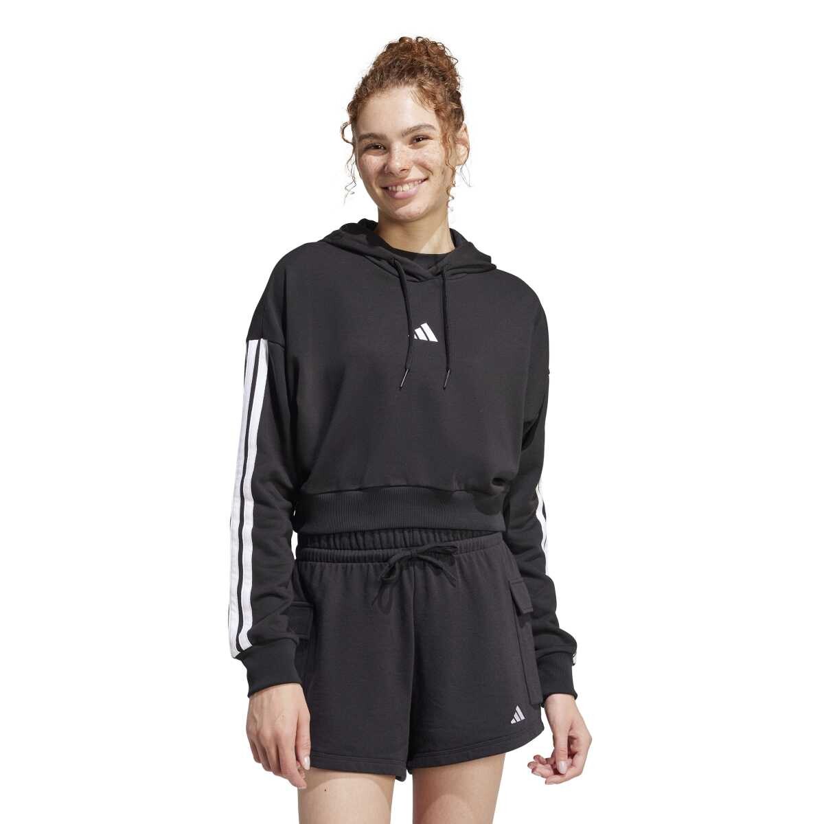 CANGURO ADIDAS W 3S FT CRO HD T Mujer JE0017 - Negro-blanco 