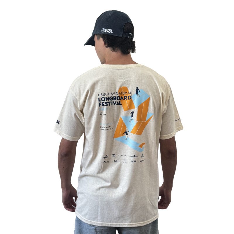 Remera Longboard Festival Oficial - Beige Remera Longboard Festival Oficial - Beige