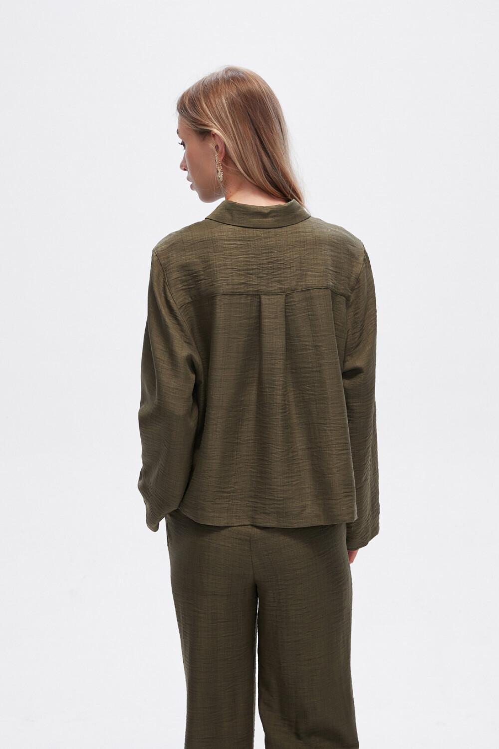 Camisa Reanua Verde Oliva Oscuro