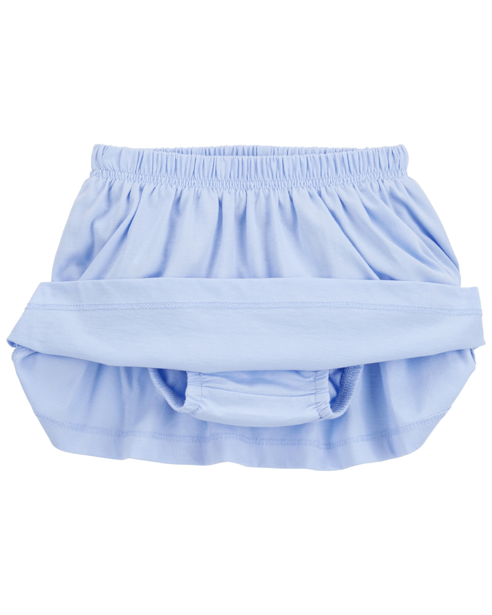 Set dos piezas de algodón, pollera short y blusa con lazo Set dos piezas de algodón, pollera short y blusa con lazo