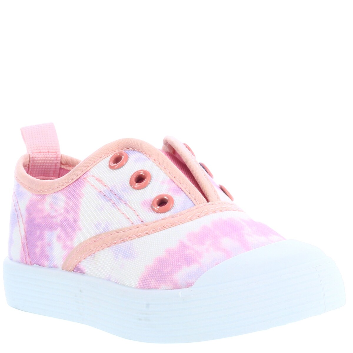 Championes Infantiles Croco Kids SPAR con elástico sin cordones - Rosado - Blanco 