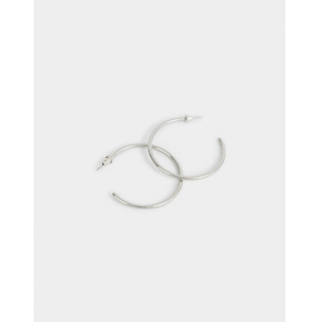 Argollas De Metal Plateado