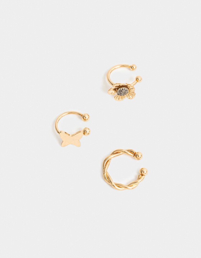 Bijou Cuff Metal diferenciado Cuff De Metal - Dorado
