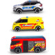 Coche de policía, Ambulancia, Camión de bomberos Coche de policía, Ambulancia, Camión de bomberos