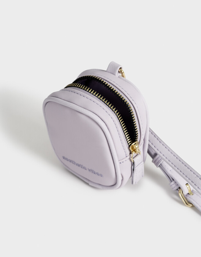 Monederos Sport Monedero Mini "aesthetic Vibes" - Violeta Lila
