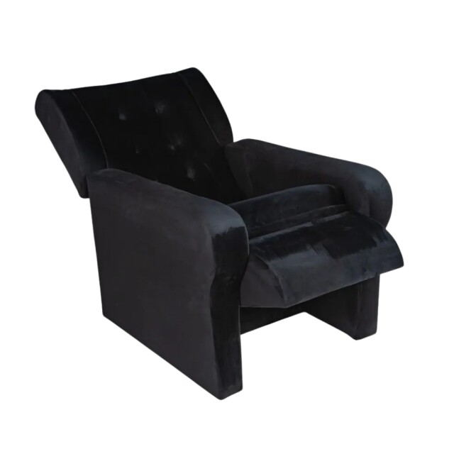 SOFÁ SILLÓN POLTRONA BUTACA RECLINABLE NEGRO