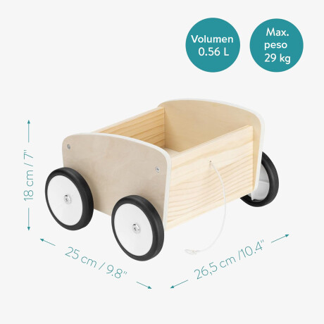 Buggie de madera con trailer Buggie de madera con trailer