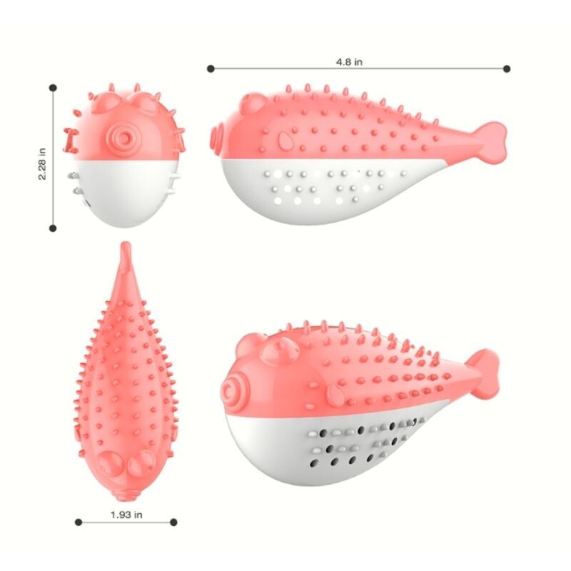 Juguete Interactivo Para Gato - Pez Globo Con Hierba Gatera Juguete Interactivo Para Gato - Pez Globo Con Hierba Gatera