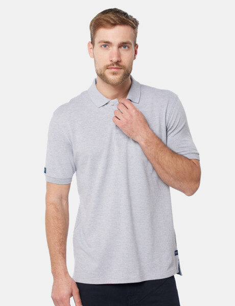 REMERA POLO LISA Gris