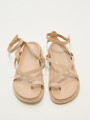 Sandalia Cattalea Beige Claro