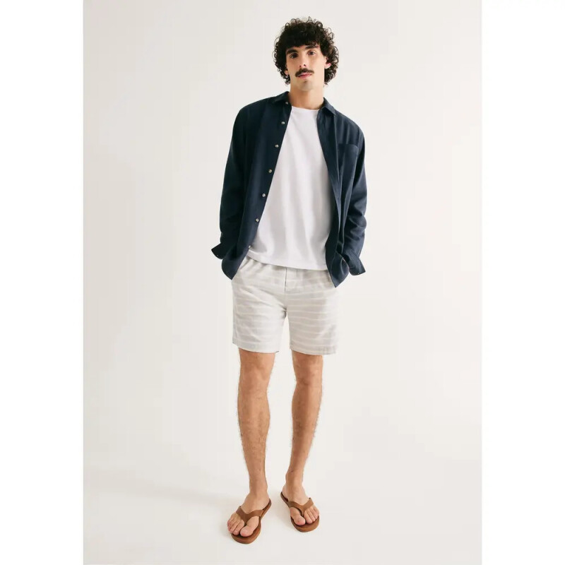 BERMUDA MASC CINZA CLARO