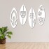 Set x4 Cuadros Calados Modernos Living Decorativo Tablas de Surf Madera MDF Imback Color Blanco Set x4 Cuadros Calados Modernos Living Decorativo Tablas de Surf Madera MDF Imback Color Blanco