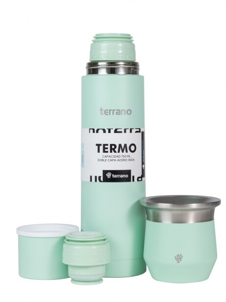 Kit Acero Bala - 750mL + Mate Flap Verde Agua