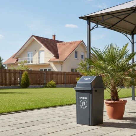 CONTENEDOR DE BASURA 100 LITROS Contenedor de Basura 100 Litros Gris