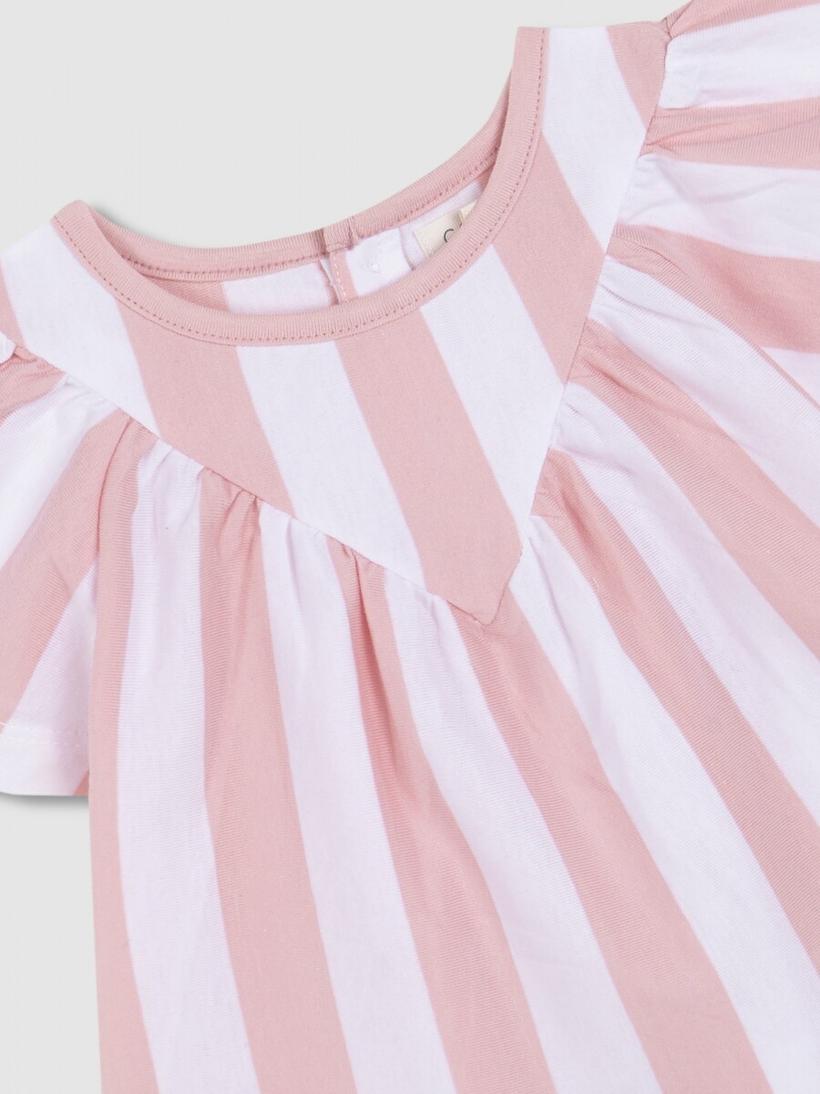 Camiseta De Rayas Piedra