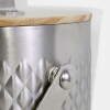 HIELERA PLATA C/ACCES 16X14.5CM Unica