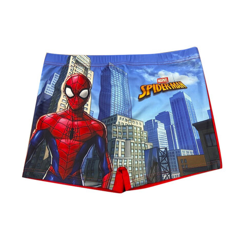 Malla Short Infantil Spiderman Talle S/M/G AZUL/ROJO