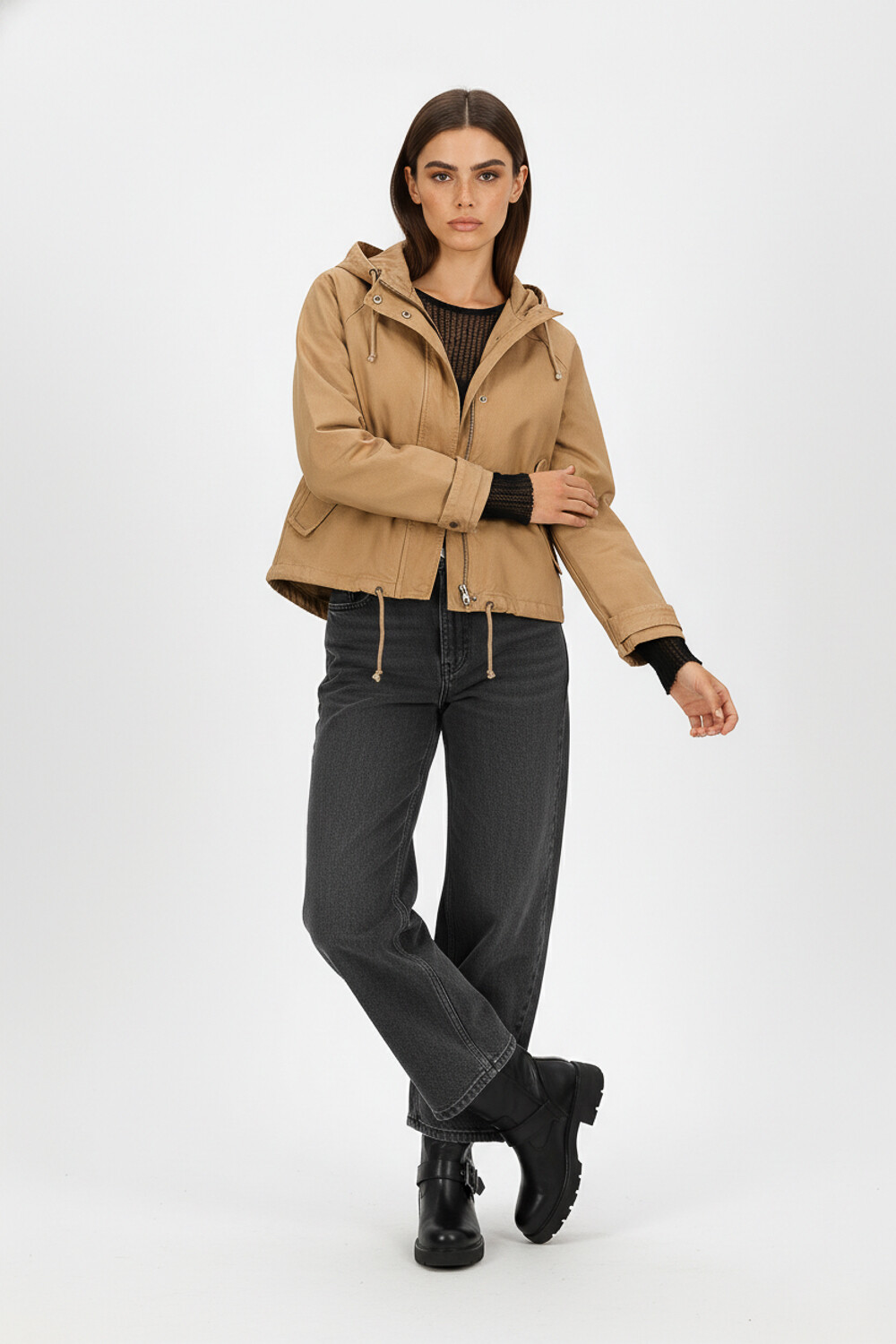 Campera Danea Beige Oscuro