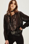 Camisa Gandha Lurex Negro