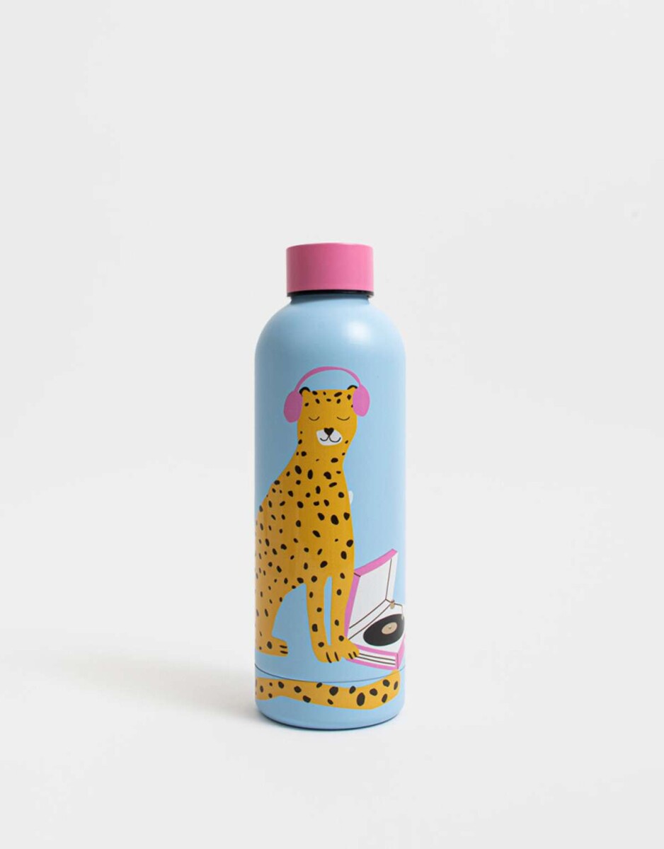 Botella De Acero Inoxidable De 500 Ml - Azul Celeste 